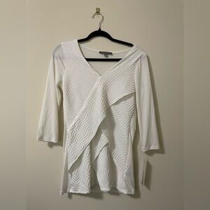 NWT NY Collection Textured‎ Soft Blouse - S